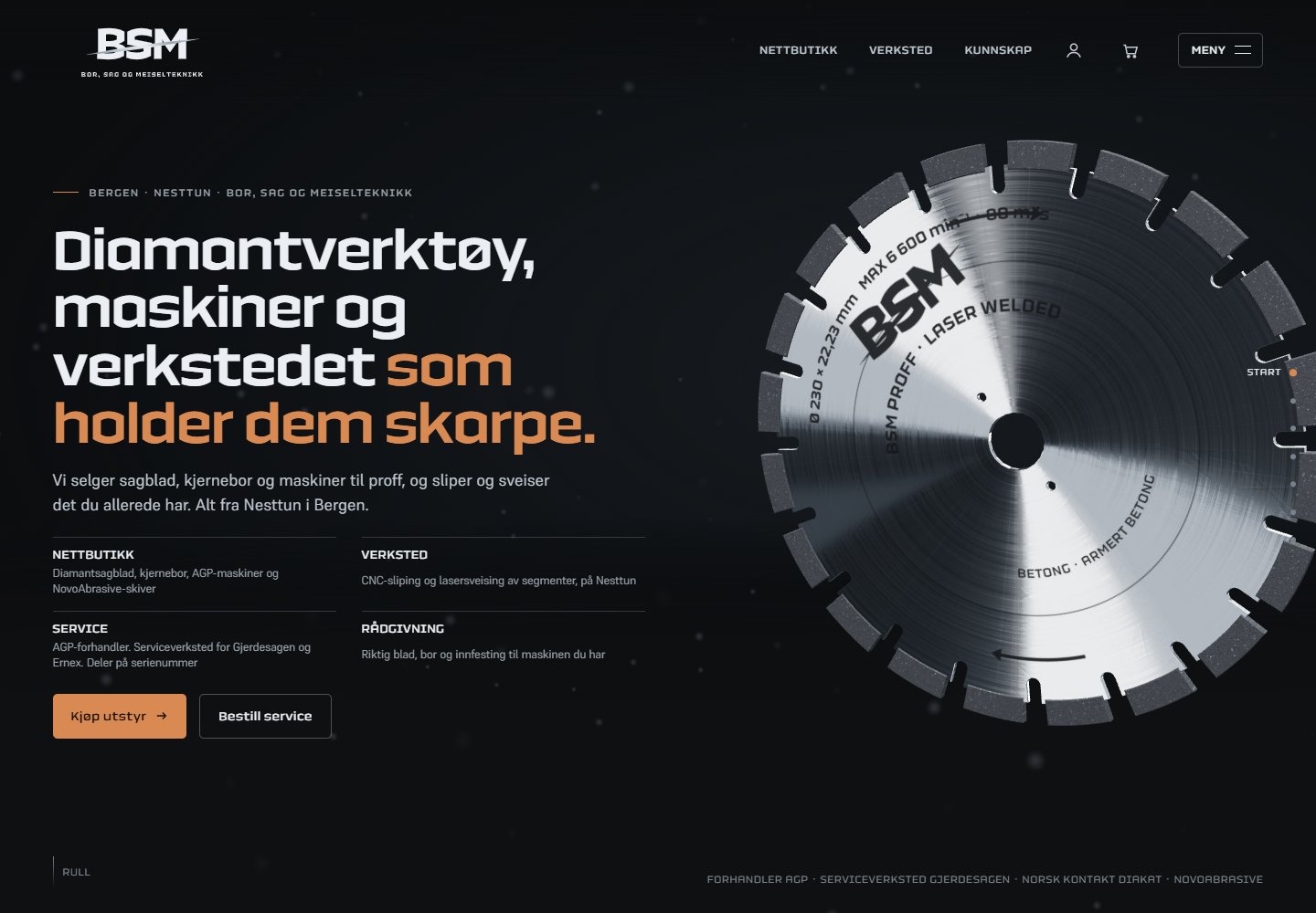 BSM Teknikk: public website