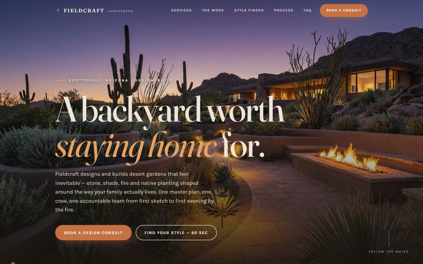 Fieldcraft Landscapes: concept website