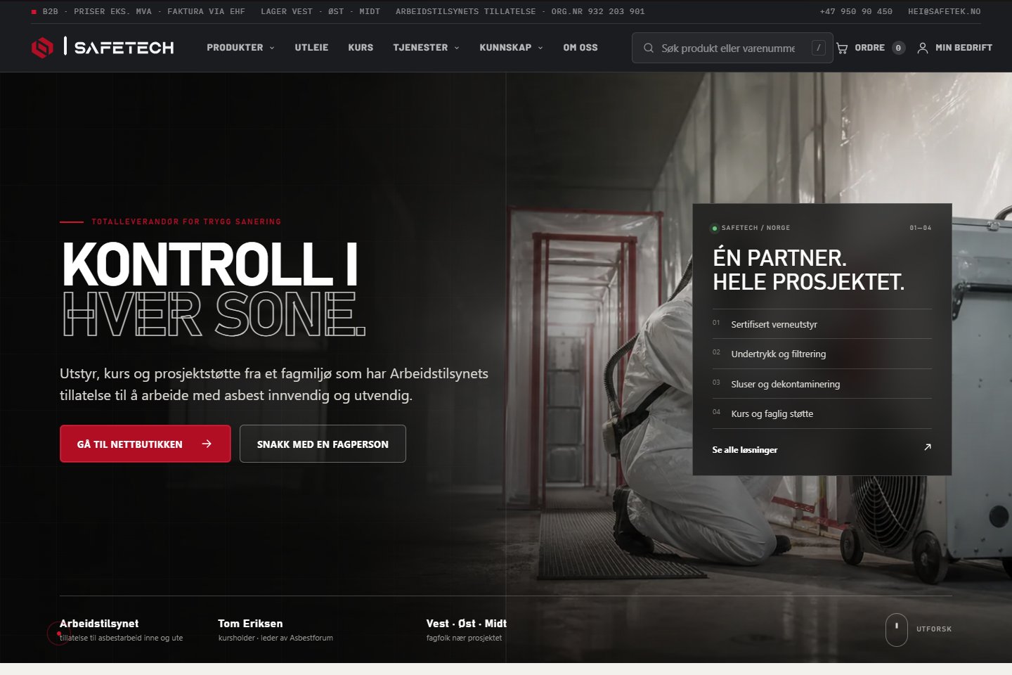 SafeTech Solutions: public website